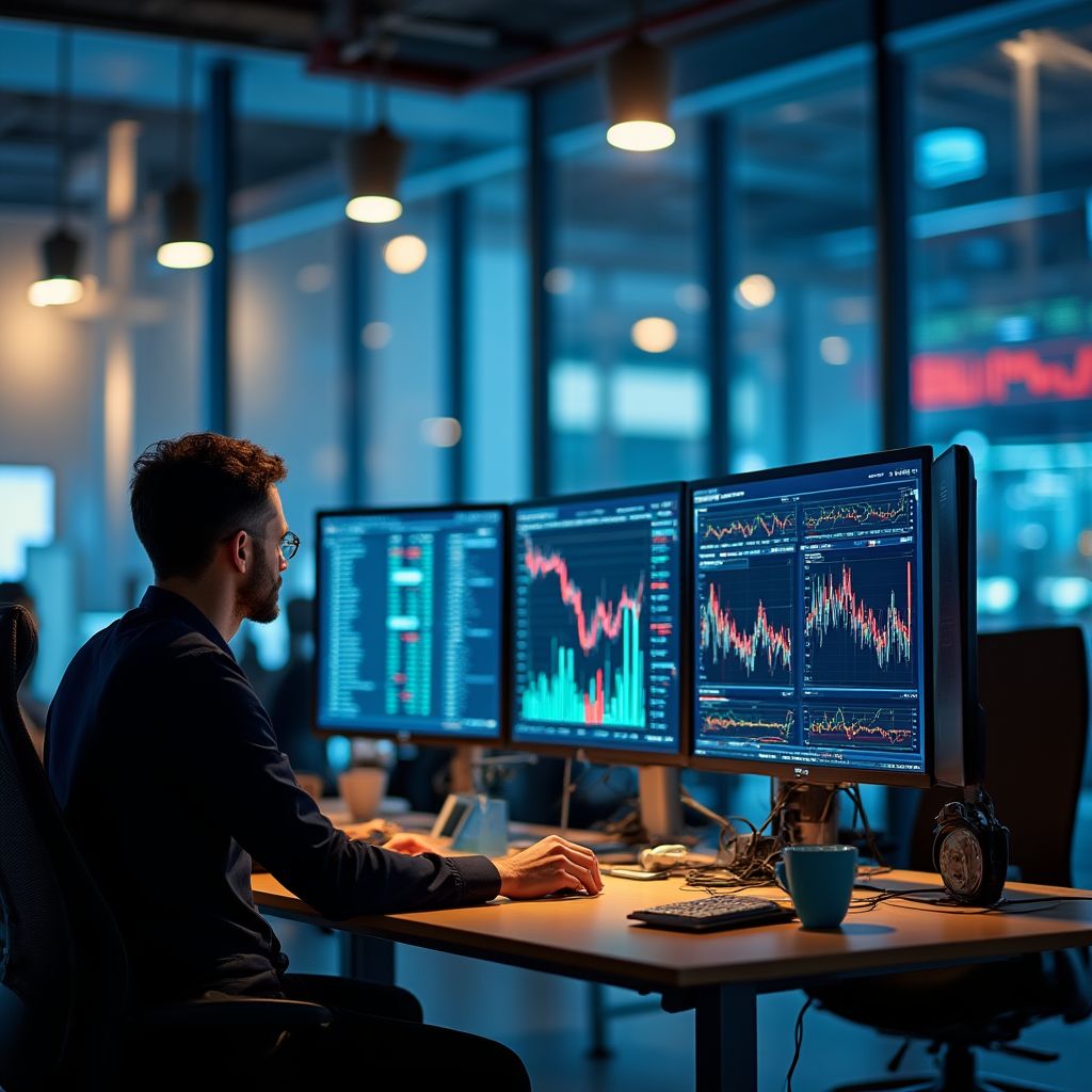 Equipo realizando análisis bancario