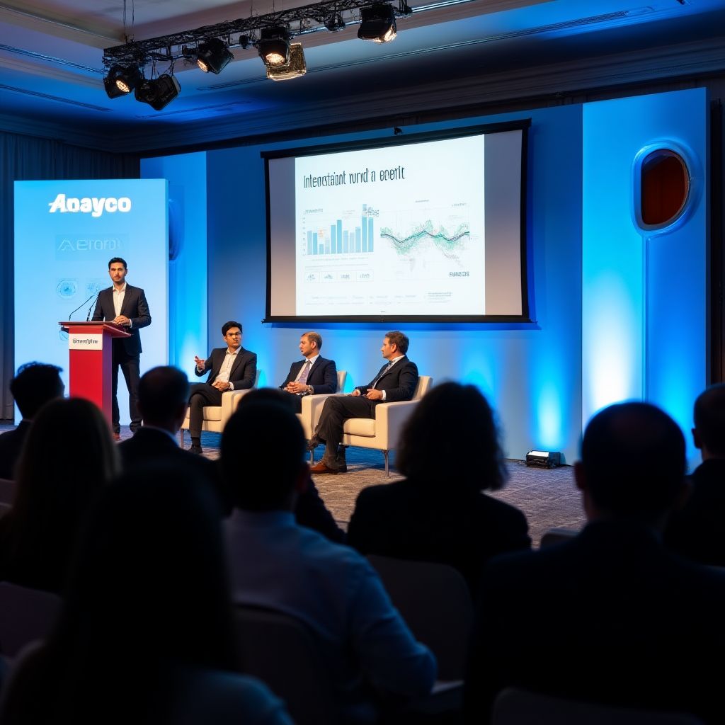 Equipo de BancoReview en conferencia financiera